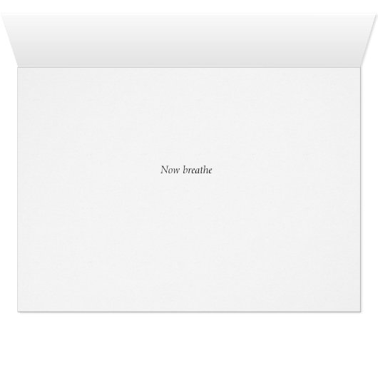 Carte de cesser de fumer avec image de plage (Intérieur Horizontal (Bas))