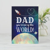 Carte De Cette Fête des pères Mondiale (Debout devant)