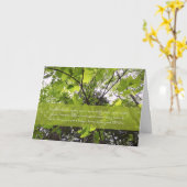 Carte "De cette humble érable"Variation De l'environneme (Fleur jaune)