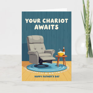 Carte de chaise longue pour la Fête des Pères