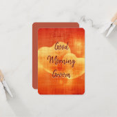 Carte de chambre du bon matin (Devant/Arrière en situation)