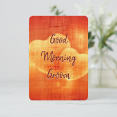 Carte de chambre du bon matin (Debout devant)