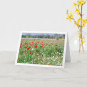 Carte de champ du pays (Fleur jaune)