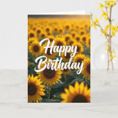 Carte de champ jaune joyeux (Fleur jaune)