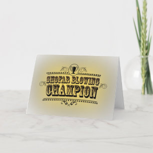 Carte de champion de sonnerie de shofar