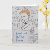 Carte de chance à l'école (Fleur jaune)