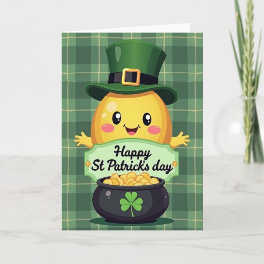 Carte de chance festive de la Saint-Patrick (Devant)