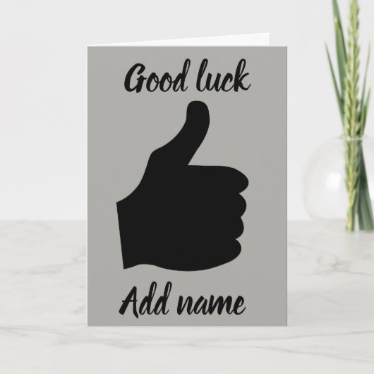 Carte de chance personnalisée (Devant)