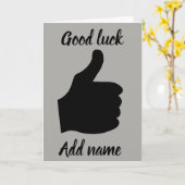 Carte de chance personnalisée (Fleur jaune)