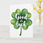 Carte de chance Trèfle Vert (Fleur jaune)