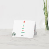 Carte de change cadeau de Noël familiale (Dos)