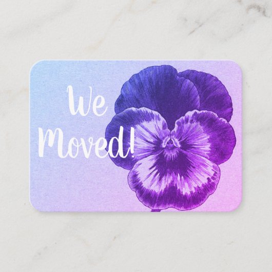 Carte de changement d'adresse (Devant)