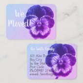 Carte de changement d'adresse (Devant / Derrière)