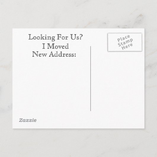 Carte de changement d'adresse (Dos)