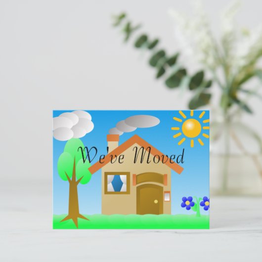 Carte de changement d'adresse (Debout devant)