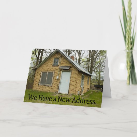 Carte de changement d'adresse amusante (Devant)
