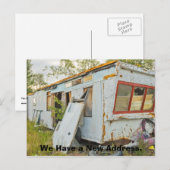 Carte de changement d'adresse amusante : Remorque  (Devant / Derrière)