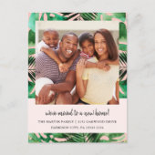 Carte de Changement d'Adresse Aquarelle Feuilles P (Devant)