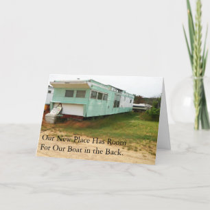 Carte de changement d'adresse : Bateau en arrière