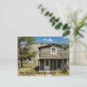 Carte de changement d'adresse : Cabine de journal  (Debout devant)