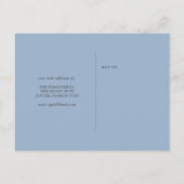 Carte de changement d'adresse de plage Blue Sea Tu (Dos)