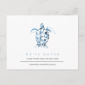 Carte de changement d'adresse de plage Blue Sea Tu (Devant)