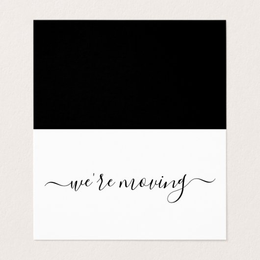 Carte de changement d'adresse de script simple (Extérieur déplié)