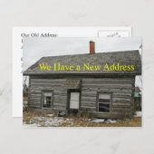 Carte de changement d'adresse du Cabine des années (Devant / Derrière)