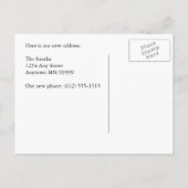 Carte de changement d'adresse : Grand garage (Dos)