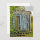 Carte de Changement d'Adresse : Maison Une Pièce (Devant / Derrière)