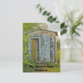 Carte de Changement d'Adresse : Maison Une Pièce (Debout devant)