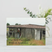 Carte de changement d'adresse pour le plaisir priv (Debout devant)