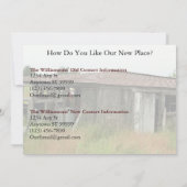 Carte de changement d'adresse pour le plaisir priv (Dos)