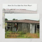 Carte de changement d'adresse pour le plaisir priv (Devant / Derrière)