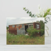 Carte de changement d'adresse privée : Déménagé da (Debout devant)