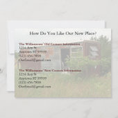 Carte de changement d'adresse privée : Déménagé da (Dos)