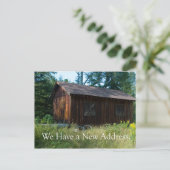 Carte de changement d'adresse - Woodland Shack (Debout devant)