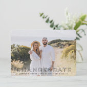 Carte de Changement de Date avec Photo (Debout devant)