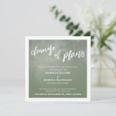 Carte de changement de plans pour mariage reporté  (Debout devant)
