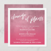 Carte de changement de régime du Mariage reportée  (Devant / Derrière)