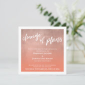 Carte de changement de régime du Mariage reportée (Debout devant)