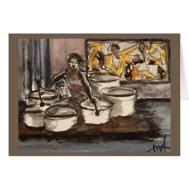 Carte "de chanson curative" (Devant horizontal)