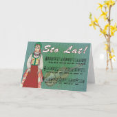 Carte de chanson Sto Lat (Fleur jaune)