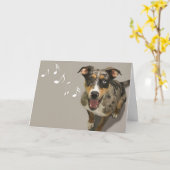 Carte de chant Catahoula par accent pour une cause (Fleur jaune)