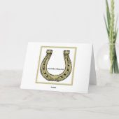 Carte de Chanukah d'amis de cheval (Dos)