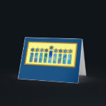 Carte de Chanukkah<br><div class="desc">La couverture de cette carte est beau lettrage de lettre de main par Fox de Lisa. Elle met en évidence toutes les bénédictions de famille et esprit de cette époque.</div>