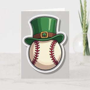 Carte de chapeau de baseball chanceux