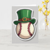 Carte de chapeau de baseball chanceux (Fleur jaune)