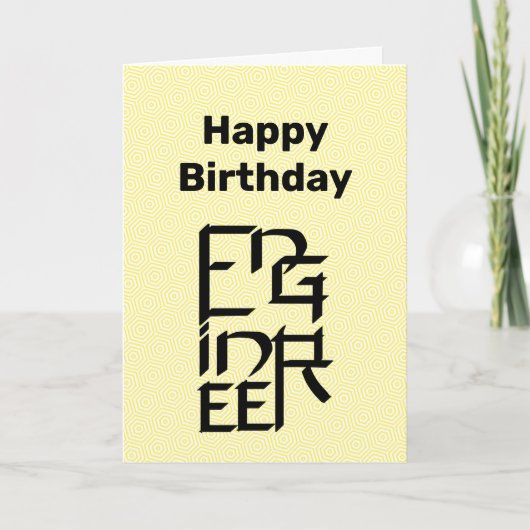 Carte de Character Birthday (Devant)