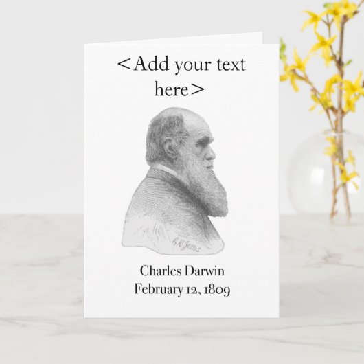 Carte de Charles Darwin (Fleur jaune)